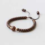 Coconut Shell Evil Eyes Tibetan Stone Rope Bracelet Yoga Chakra Jewelry