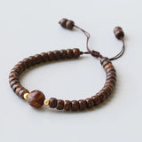 Coconut Shell Evil Eyes Tibetan Stone Rope Bracelet Yoga Chakra Jewelry