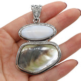 Mother of Pearl Shell Pendant Abalone Shells Charms DIY Necklace Accessories