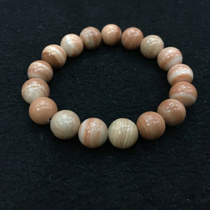 Vintage Yellow Bead Bracelet Round Chain Bracelet Jewelry For Women