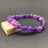 Amethysts Crystals Bracelet Vintage Charm Round Beads Bracelets