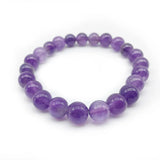 Amethysts Crystals Bracelet Vintage Charm Round Beads Bracelets
