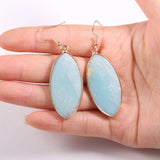 Rose Quartzs Drop Earrings for Women 20x45mm