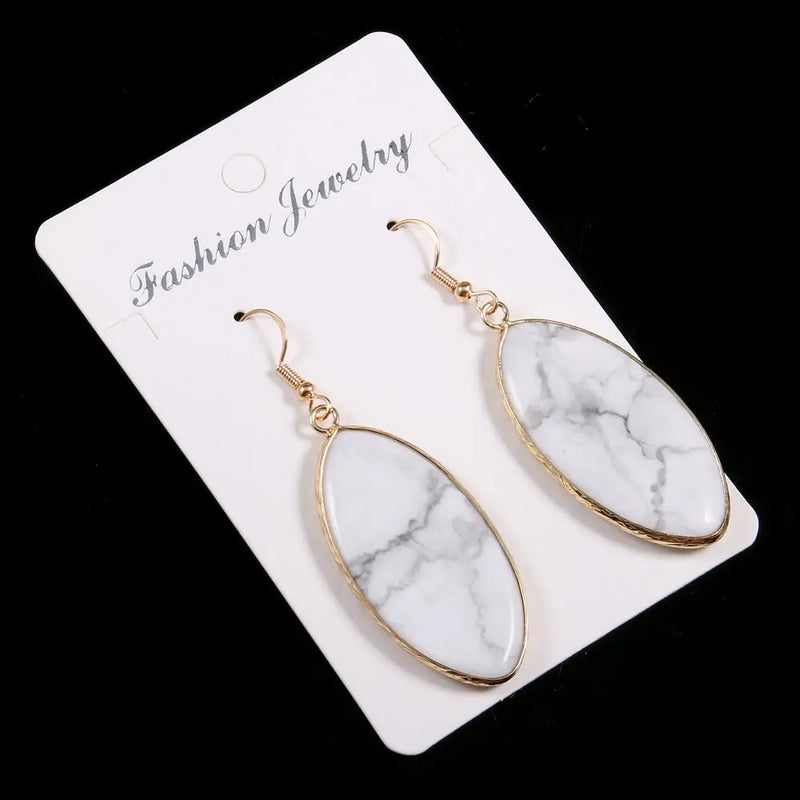 Rose Quartzs Drop Earrings for Women 20x45mm