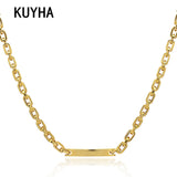 Stainless Steel Necklace Choker Chain Silver Pendant