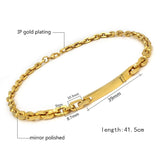 Stainless Steel Necklace Choker Chain Silver Pendant