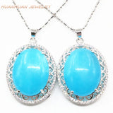 Women Zircon Inlay Natural Stone Jades Chalcedony Choker Collar Pendant Jewelry