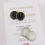 Enamel Clock Pendant Charms Oil Drop Alloy DIY Necklace Bracelet Charms