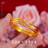 Arrival Jewelry 18K Yellow Bangle Women Gift Tennis Bracelet