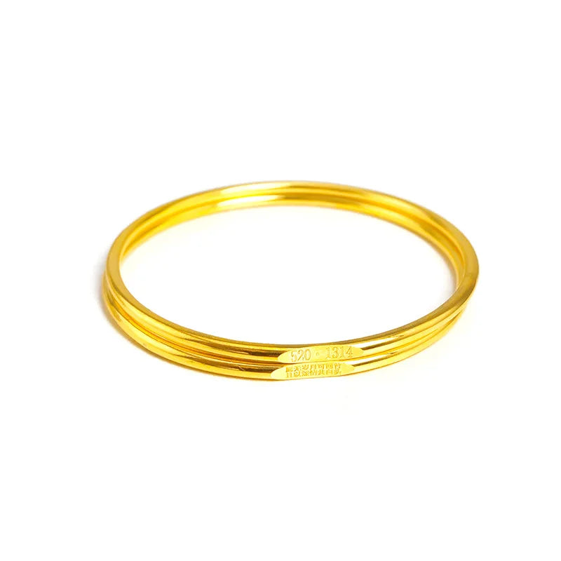 Arrival Jewelry 18K Yellow Bangle Women Gift Tennis Bracelet