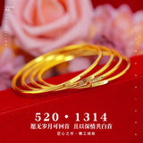 Arrival Jewelry 18K Yellow Bangle Women Gift Tennis Bracelet