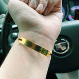 Personalized Stainless Steel Signature Bracelet