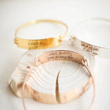 Personalized Stainless Steel Signature Bracelet
