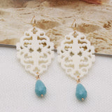 Hollow Out Crystal Dangle Earrings for Women