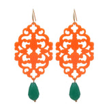 Hollow Out Crystal Dangle Earrings for Women