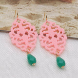 Hollow Out Crystal Dangle Earrings for Women