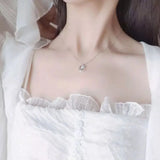 Moon Shape Necklace Crescent Pendant 925 Sterling Silver