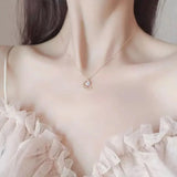 Moon Shape Necklace Crescent Pendant 925 Sterling Silver