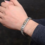 Luck Blessing Brave Troops Silver Bracelet Men Wealth Ins Personality