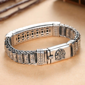 Luck Blessing Brave Troops Silver Bracelet Men