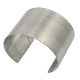Matte Cuff Bracelet for Women Silver Punk Birthday Present