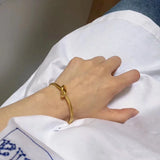 Dainty Open Knot Bangle Cuff Wire Unisex Bangle Jewelry