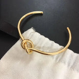 Dainty Open Knot Bangle Cuff Wire Unisex Bangle Jewelry