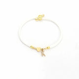 Cubic A-Z Initial Letter Women Bracelet Adjustable Rope Bracelet