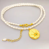 Vintage Freshwater Pearl Pendant Necklace for Women