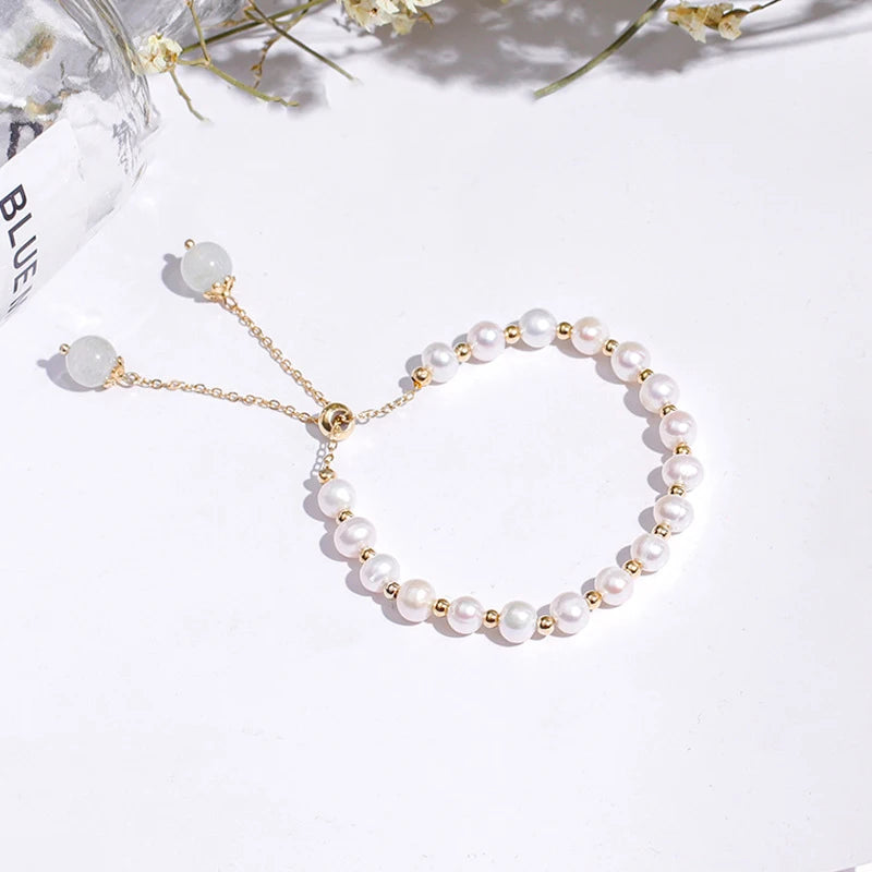 Pearl Bracelet 925 Silver Women's Jewelry Wedding Party Gift