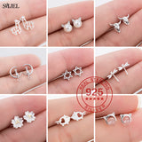 925 Sterling Silver Pearl Cat Stud Earrings for Women
