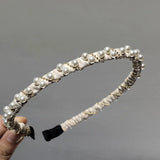 Pearl Hair Clips Textured Hair Hoop Headdress