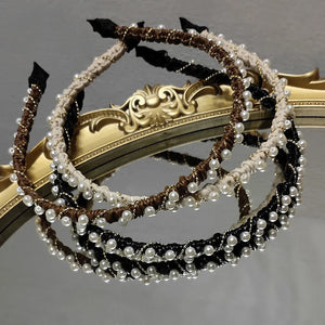 Pearl Hair Clips Textured Hair Hoop Headdress