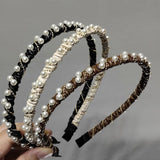 Pearl Hair Clips Textured Hair Hoop Headdress