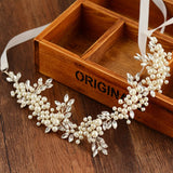 Pearl Tiara Bridal Headband Wedding Hair Accessories