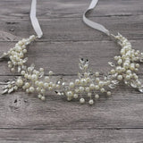 Pearl Tiara Bridal Headband Wedding Hair Accessories