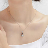 Hollow Crown Pendant Necklace for Women