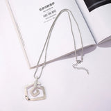 Vintage Link Chain Necklace Pendant Jewelry Gift