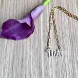 Custom Acrylic Name Necklace Laser Cut Girls Glittery Gift