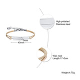 Sisters & Bracelets for Women Stainless Steel BFF Jewelry
