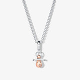 Pink Star Necklace Set For Womens DIY Pacifier Charm Necklaces