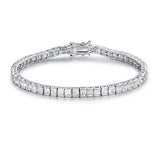 Lab Diamond Bangle Bracelet 14K Engagement Wedding Bracelets For Women