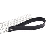 Punk PU Leather Choker Necklace Gothic Harajuku Collar Detachable Leash