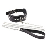 Punk PU Leather Choker Necklace Gothic Harajuku Collar Detachable Leash