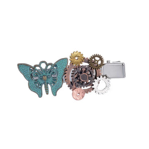 Green Butterfly Steampunk Hair Grip Accessories