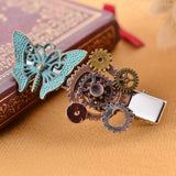 Green Butterfly Steampunk Hair Grip Accessories