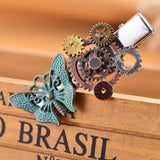 Green Butterfly Steampunk Hair Grip Accessories