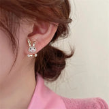 Rabbit Earrings Women Rabbit Year Classic Gift to Girlfriend Birthday