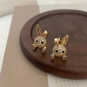 Rabbit Earrings Women Rabbit Year Classic Gift to Girlfriend Birthday