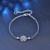 0.5ct D Round Moissanite Stars Chain Bracelet 925 Sterling Silver